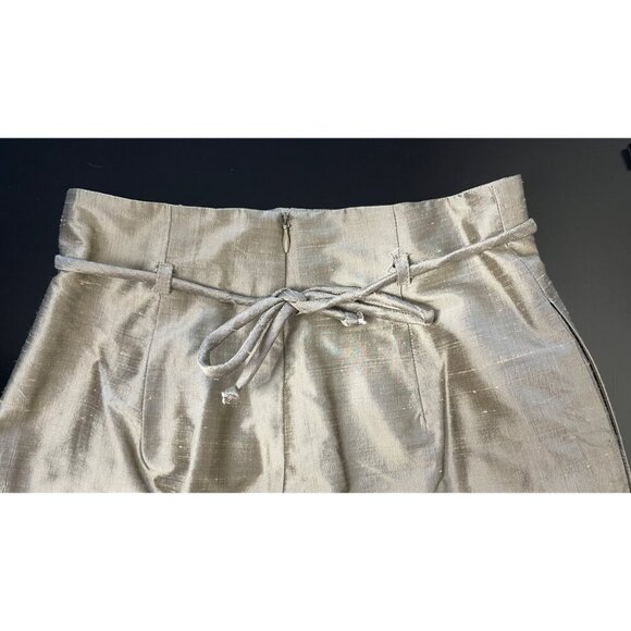 J PETERMAN COMPANY METALLIC SILK PANT TOP SET 2 - Picture 8 of 16